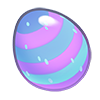Purple-Blue Striped Egg