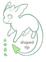 Drajin Shaped tip tail